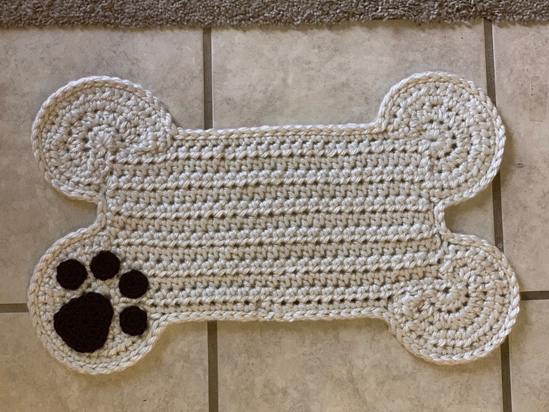 Crocheted Dog PlacematRug