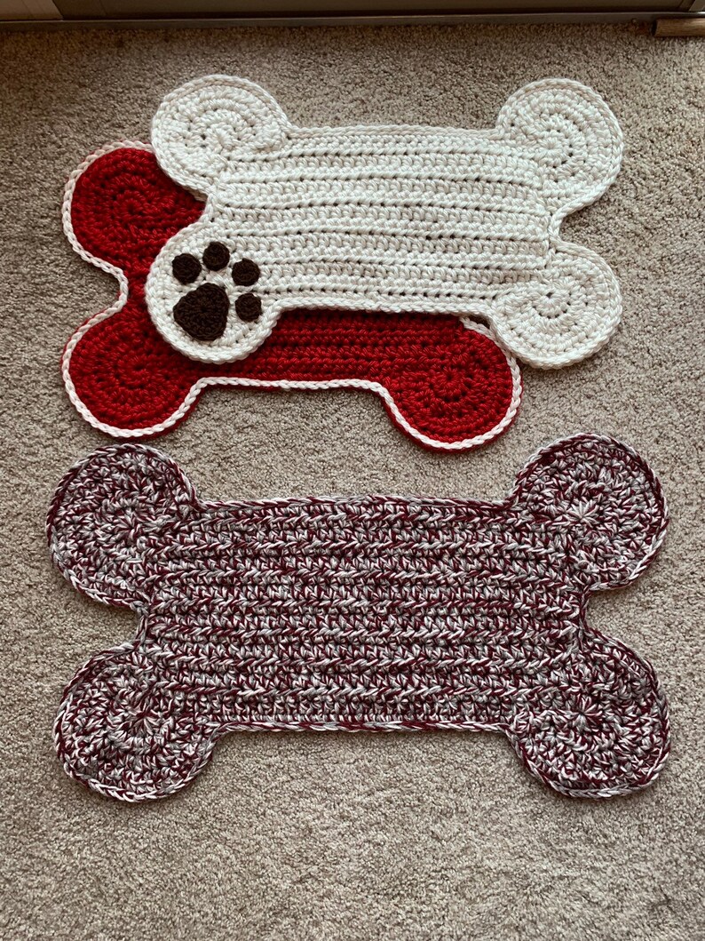 Crocheted Dog PlacematRug