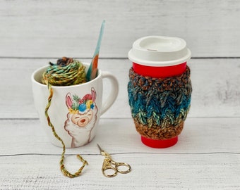 Crochet PATTERN "Birds of a Feather Cup Cozy" PDF File Instant Download