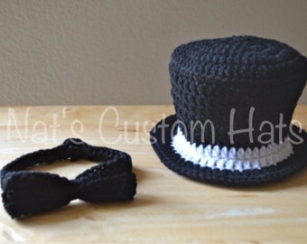 Newborn Crochet Top Hat Made to Order