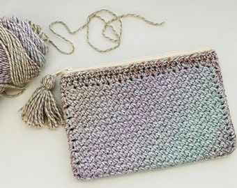 Crochet PATTERN: Woven Whimsy Clutch - Fast and Easy Make