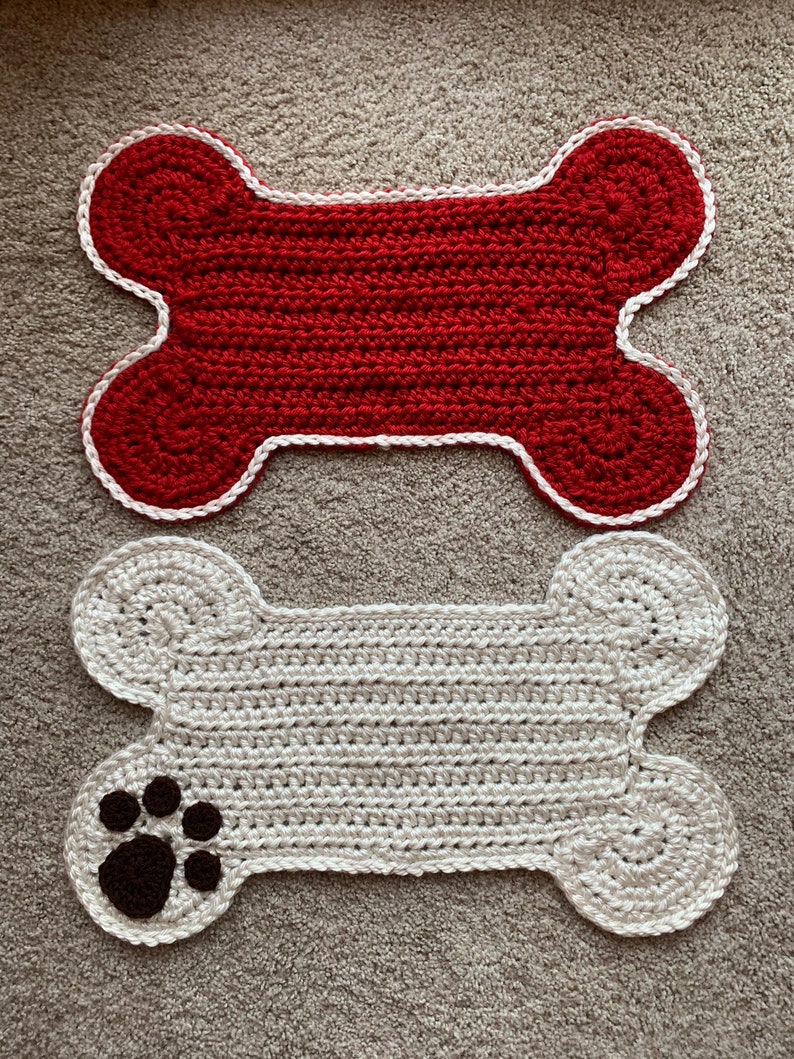 Crocheted Dog PlacematRug