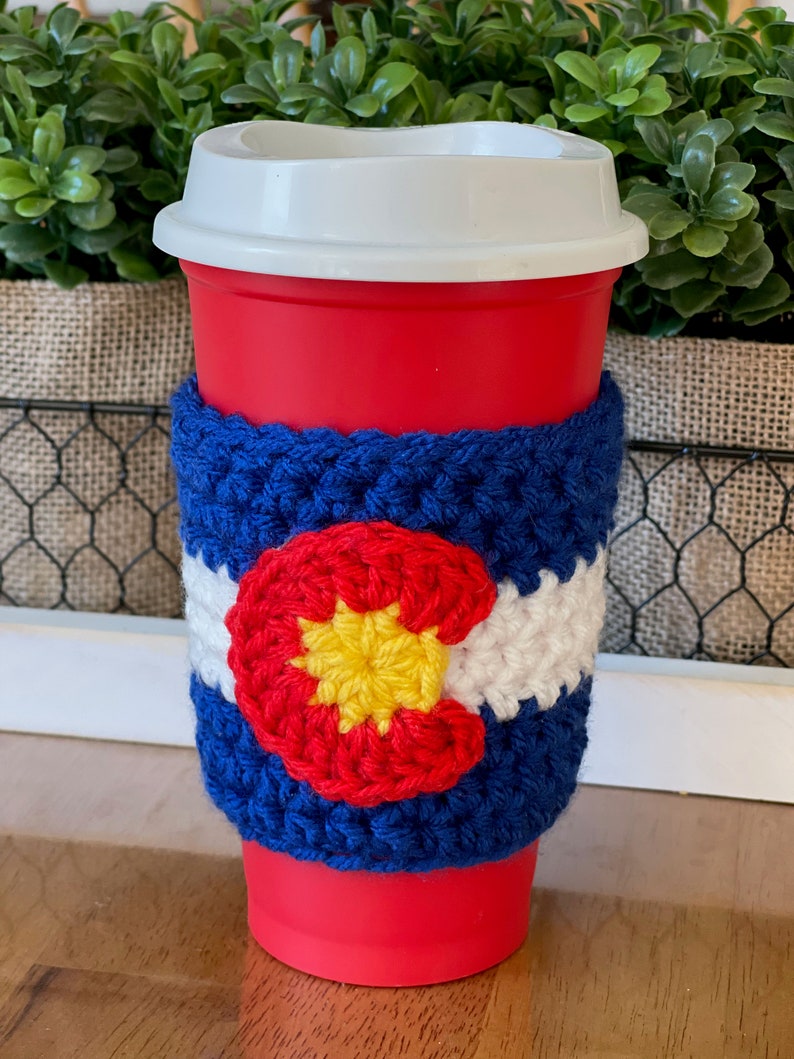 3 Crochet PATTERN Bundle The Colorado Trio Beanie, Cup Cozy and Mug Rug/Coaster image 4