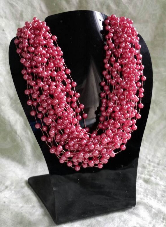 vintage japan bead necklace Gem