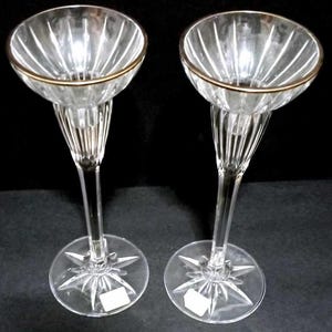 Mikasa Crystal Candleholders