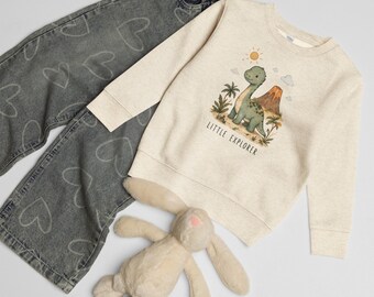 Kleiner Entdecker - Kinder-Sweatshirt mit Rundhalsausschnitt