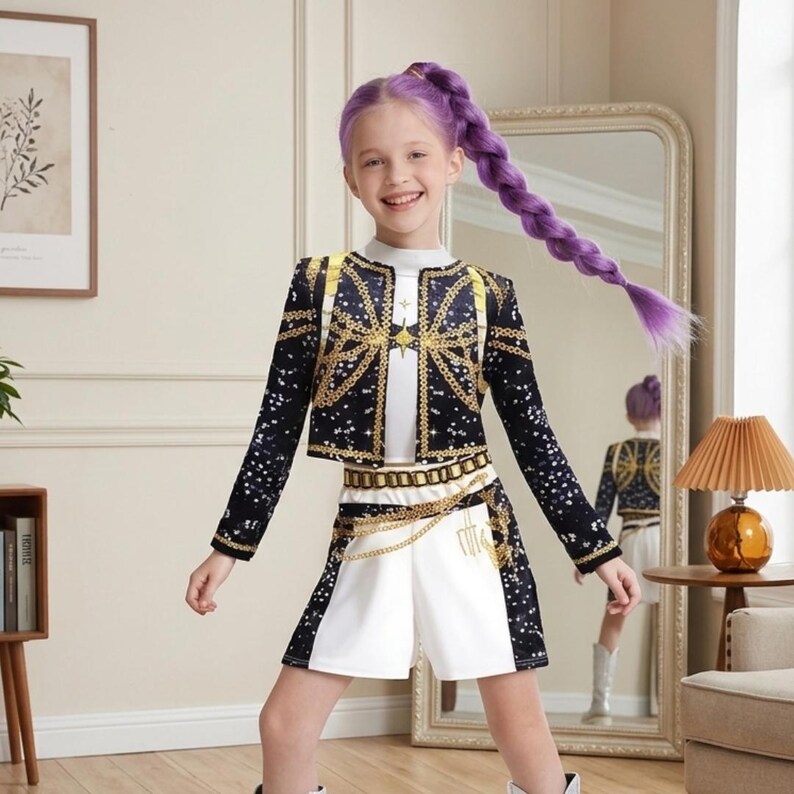 K Pop Rumi Costume, Rumi Inspired Cosplay Outfit for Girls , K Pop ...