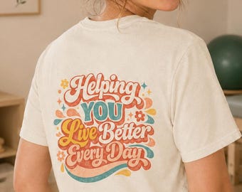 Occupational Therapy Shirt, OT Crew Retro Tee, Helping You Live Better Graphic Top, Therapist Team Unisex T Shirt, OT Month Gift