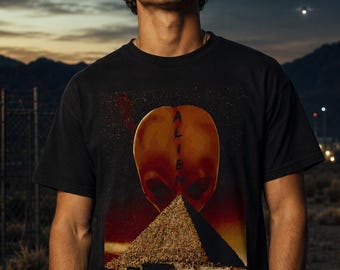 Aliens T Shirt, Egyptian Pyramid Shirt, UAP Declassified, UFO Conspiracy Tee, Ancient Alien Extraterrestrial Top, Sci Fi Birthday Gift
