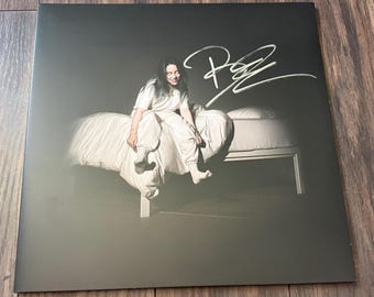 Billie Eilish – Als we allemaal in slaap vallen, waar gaan we dan heen? Vinyl – gesigneerd door kunstenaar