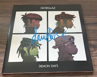 Gorillaz – DEMON DAYS-vinylplaat – gesigneerd door artiest
