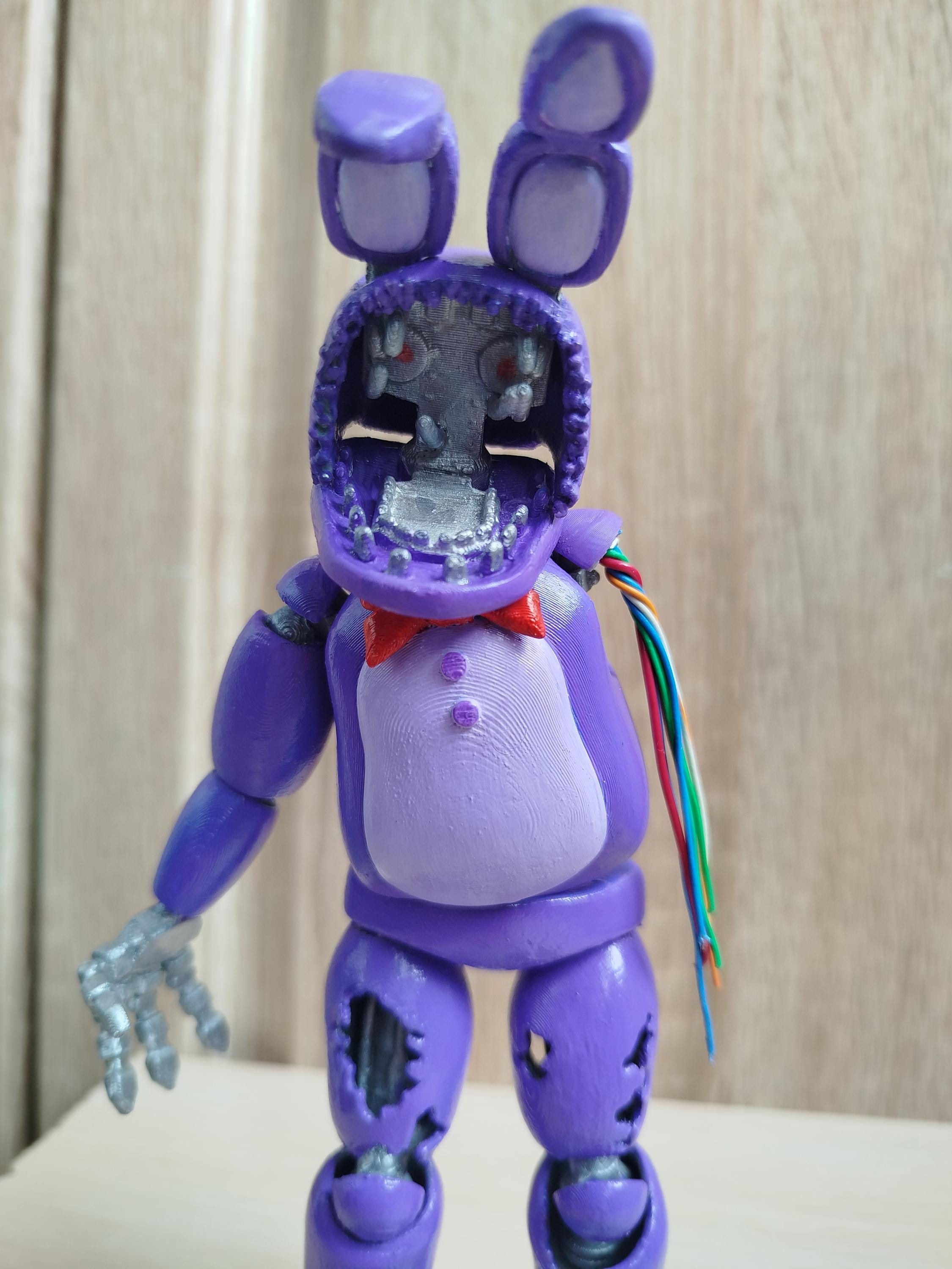 FNAF 2 Figure Withered (broken) Bonnie on a Stand - Etsy