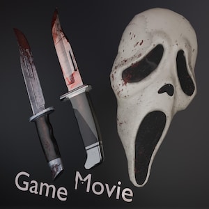 Máscara y cuchillos para cosplay: Danny Johnson — Ghostface (archivo STL para impresión)