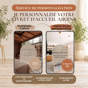 Personnalisation Livret Airbnb | Service Clé en Main Welcome Book | Livret Accueil Sur-Mesure | Template Canva Personnalisé