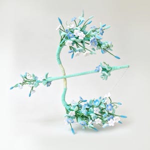Pipe Cleaner Flower Bow and Arrow DIY Tutorial PDF Video Download, Floral Sculpture Craft Guide image 5