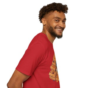 Quirky Waffle Stack T-Shirt | Foodie Breakfast Illustration Tee image 19