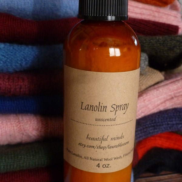 Lanolin Spray for Wool Diaper Covers,  Puddle Pads, Mittens, and all other Lanolize Wooly needs