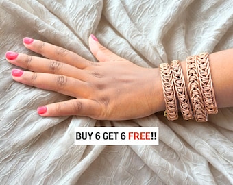 Copper mixed with brass boho cuff bracelets, unisex african jewelry, adjustable brass bangles, copper bangles african jewelry