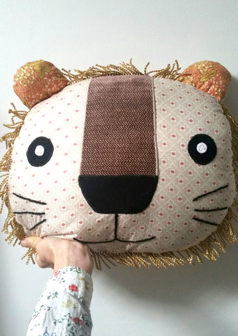 Stuffed Lion Lion Cushion Stuffed Animals Baby Toys Lion Etsy UK