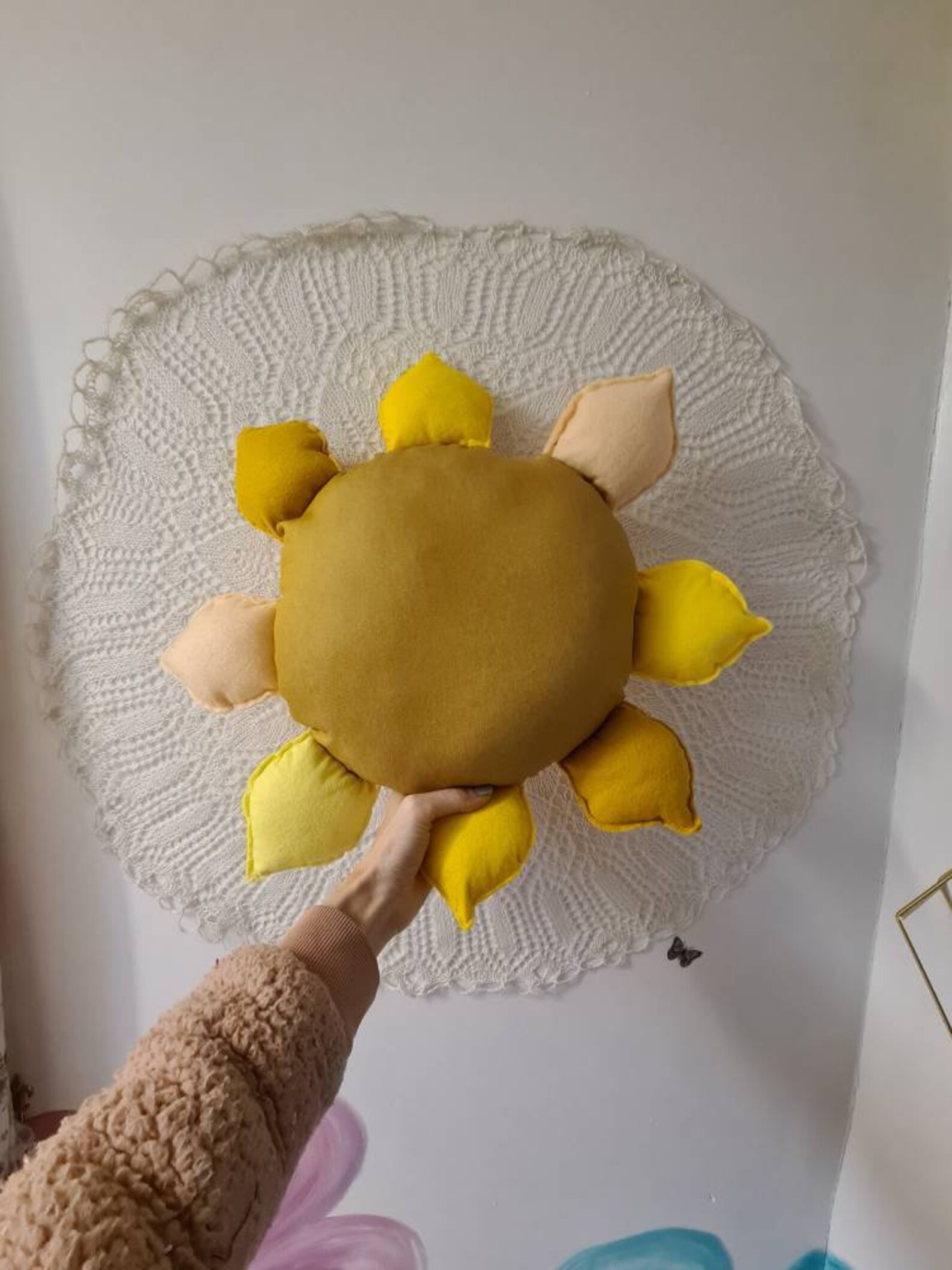 Sunshine Cushion Sun Pillow Nursery Decor Baby Pillow Room Etsy