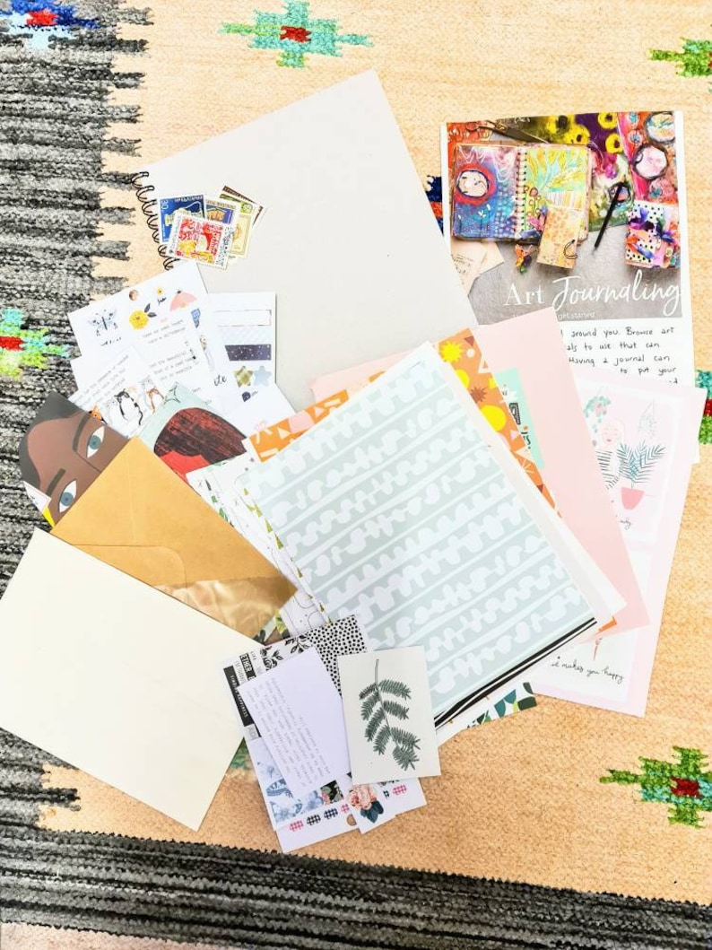 Art Journal Kit Journal Bundle Fabric Journal Kits Etsy UK