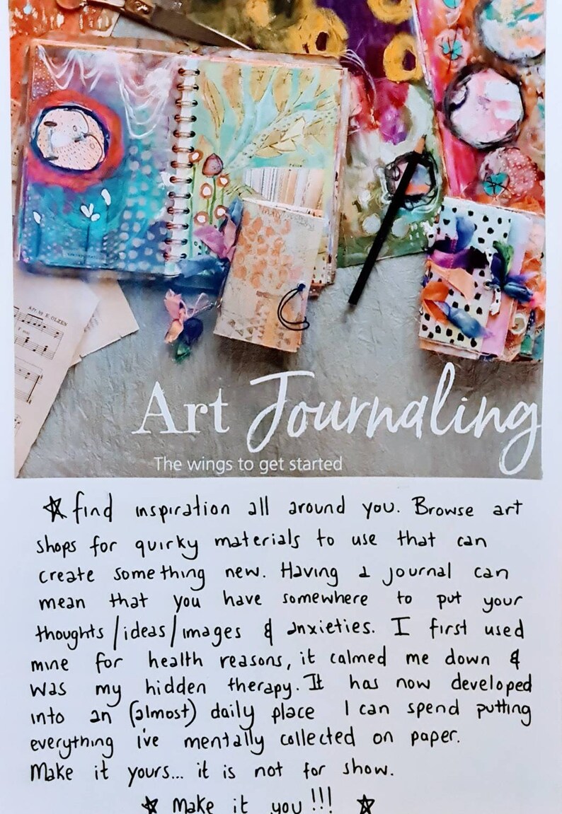 Art Journal Kit Journal Bundle Fabric Journal Kits Etsy UK