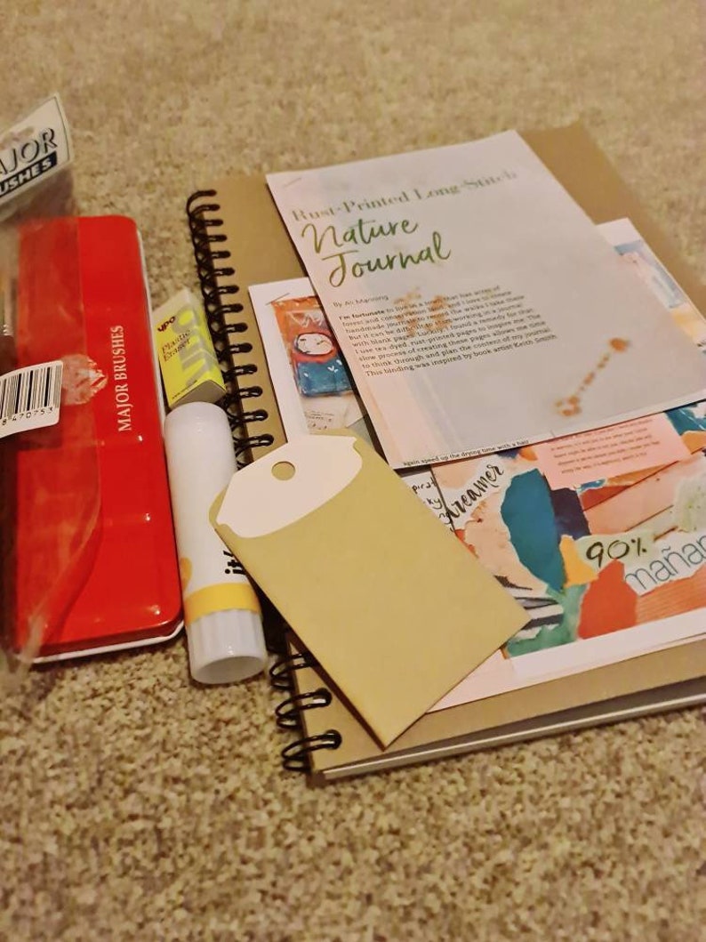 Art Journal Kit Journal Bundle Fabric Journal Kits Etsy UK