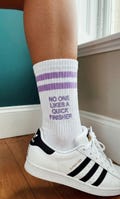 Custom embroidered socks custom Anniversary personalized gift personalize gift for hen party custom crew white sokcs trendy socks product logo