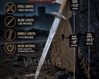 Custom Conan the Barbarian Father’s Sword – Handmade Atlantean Steel Replica | Cosplay & Collectible Gift