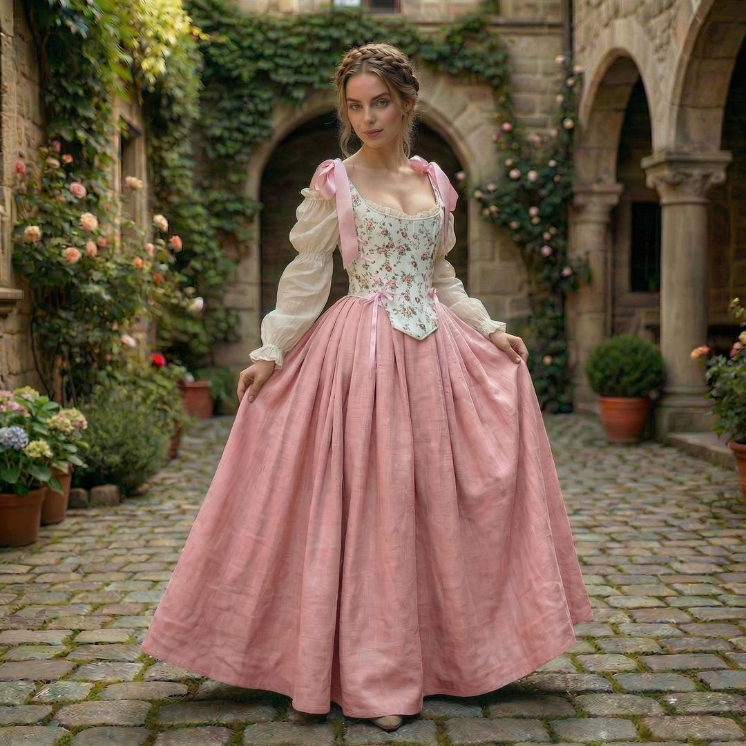 Renaissance Fair Corset Outfit,medieval Costume,ren Faire,cottagecore ...