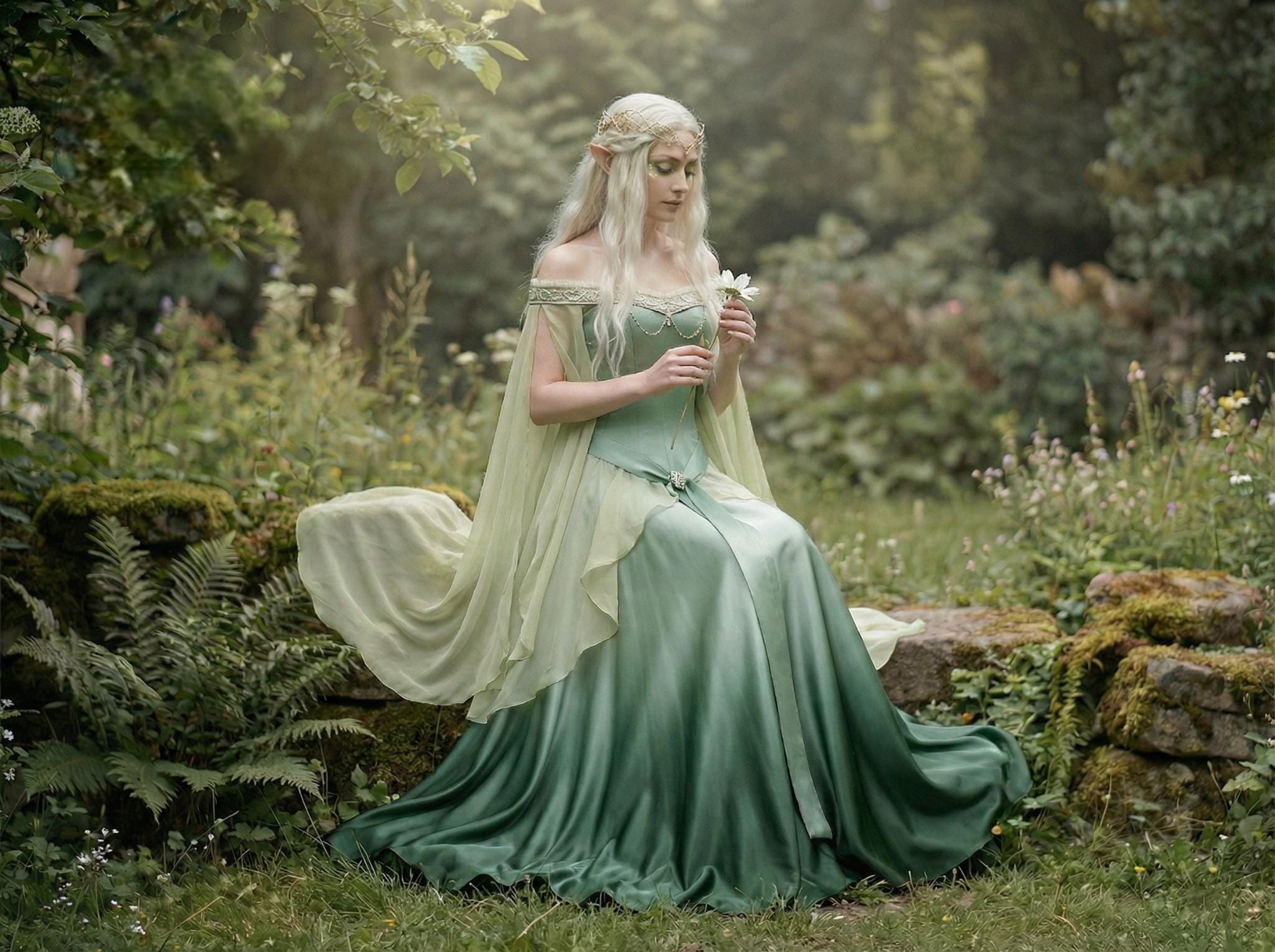 White Elven Dress - Etsy