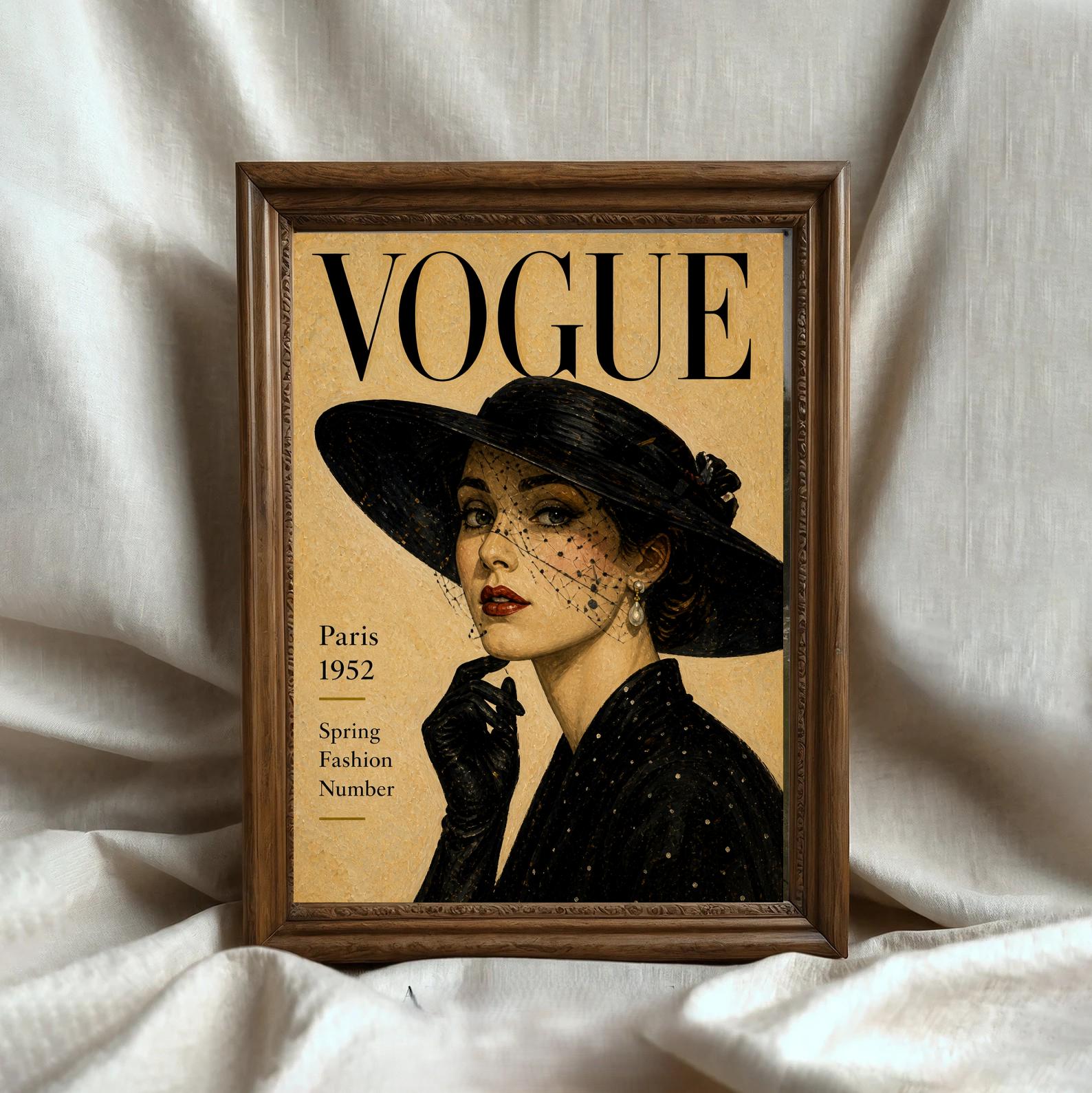 Vintage Vogue Poster - Etsy Canada