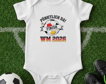 ¡Justo a tiempo! Body para bebé del Mundial 2026 - Pelele de fútbol de Alemania para el Mundial | Mono del Mundial