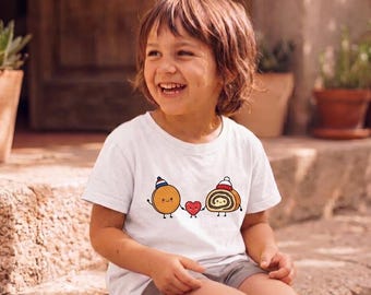 Camiseta infantil holandesa-polaca | Té Stroopwafel Makowiec | Regalo para Países Bajos y Polonia | Camiseta infantil kawaii adorable