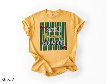 Comfort Colors® Make Heaven Crowded Shirt, Minimalist Christian T-Shirt, Religious Mom Shirt, Christianity Gift, Jesus Shirt