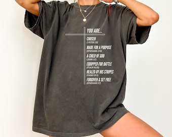 Christian Shirt for Women, Scripture Shirts Men, Religious Shirt, Christian Tshirt, Bible Verse Shirt, Christian Gifts