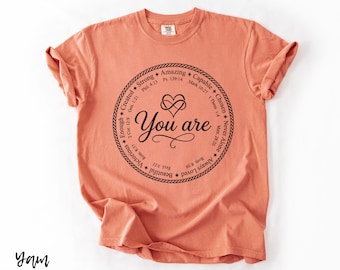 Inspirational T-Shirt: You Are Enough, Strong, Religious Shirt, Loved - Bible Verse Shirt