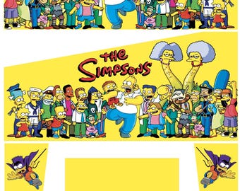 Simpsons Stickers For Pincab Pinball Pinball