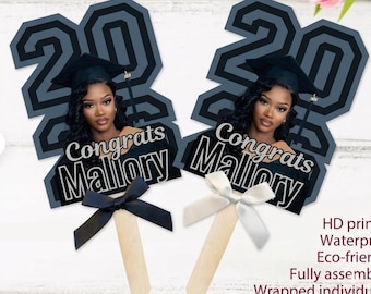 Custom Graduation Photo Fan | Class of 2026 School Spirit Prop