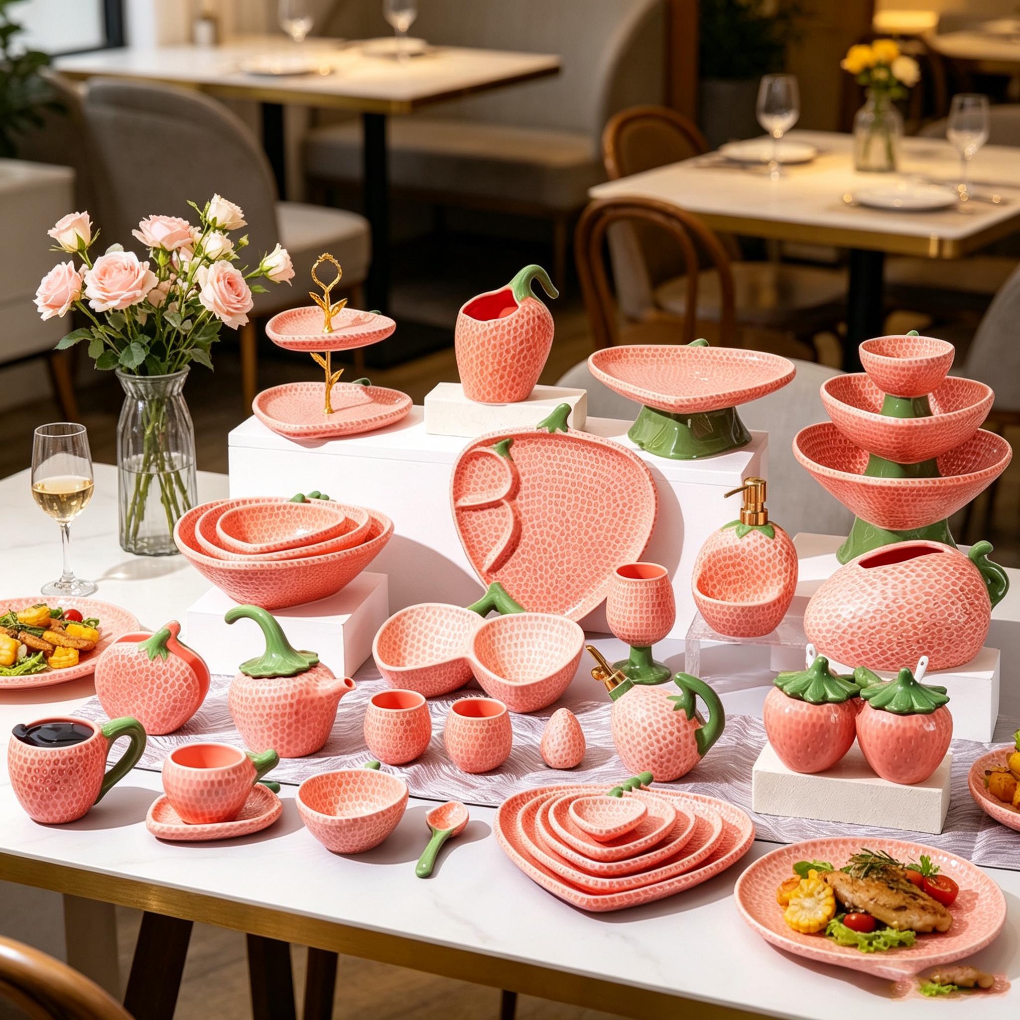 英国製   Strawberry Cream ディナー皿 Strawberry dinnerware - Etsy 日本