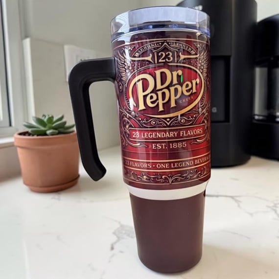 Vintage Dr Pepper Grippy Tumbler