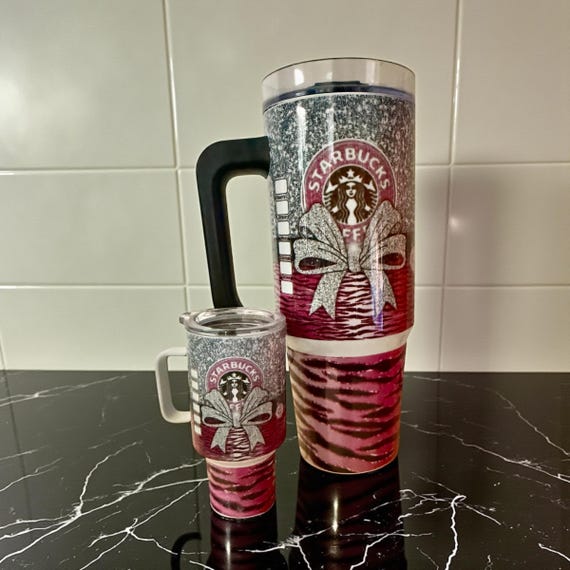 Glitter Starbucks Tumbler Set