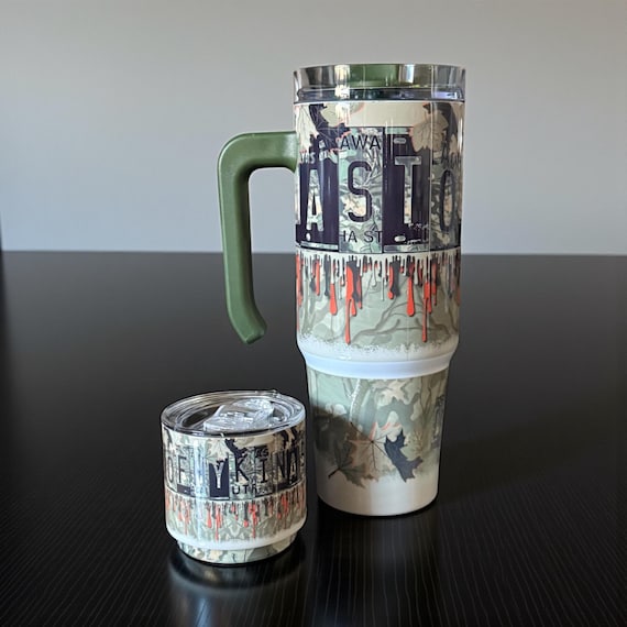 LOMK Camo License Plate Tumbler Set