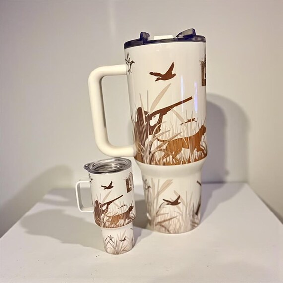Custom Designed Duck Hunting 40oz Tumbler Set