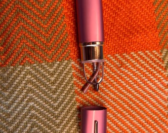 Compact Bridge-Folding Reading Glasses with Navy Case | Tortoise Shell & Gold Minimalist Readers | Portable Telescoping Travel Eyewear