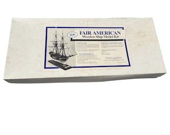 Model Shipways Inc No. 2015 Fair American Brig Bermuda Type Ship Kit 1988