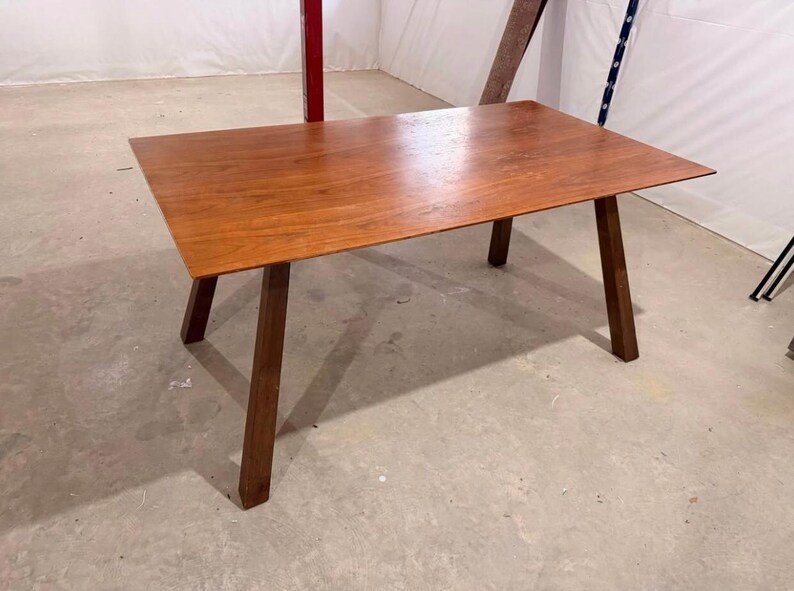 Solid Wood Rectangular Kitchen Table | Farmhouse Dining Room Furniture image 2
