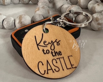 Keys to the Castle, Ice Castle Keys Keychain, Ice Fishing, Ice House Keychain, Husband Gift, Boyfriend Gift, Men Stocking Stuffer,