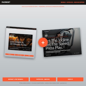Puede incluir: Un paquete de fitness digital con dos archivos PDF. Uno titulado "Lose Weight In 30 Minutes A Day" y el otro "Get The Incline. Get The Speed. Press Play." El paquete incluye un protocolo al aire libre de 30 días y una edición de cinta de correr de 16 sesiones.