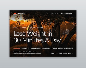 PDF met trainingsschema wandelen · 30-daagse wandeluitdaging met intervalinterval · Afdrukbare wandeltracker · Afvallen met wandelen · Japanse loopmethode